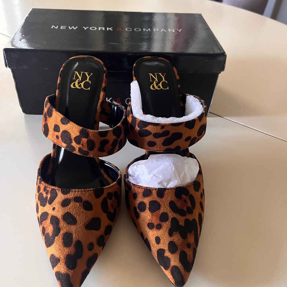 New York & Company Leopard Print Heels